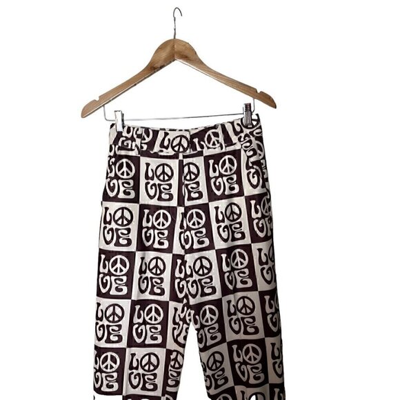 Free People House of Sunny All You Need Is Love Stretch Flare Silky Pants US 4 - Picture 3 of 8